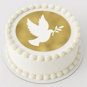 Tortenaufleger Kommunion essbar Fondant rund Kommunion Personalisiert – Bild 2