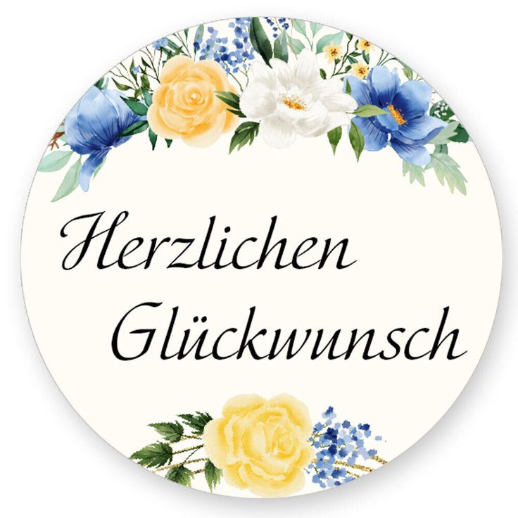 Hortenaufleger Herzlichen Glückwunsch
