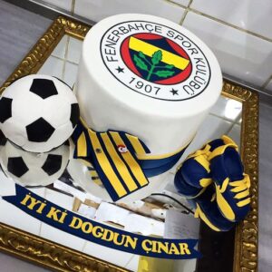 Fenerbahce Istanbul Tortenaufleger – essbare Tortendekoration – Bild 2