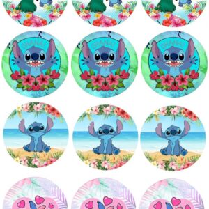 Lilo & Stitch Muffinaufleger – 12 Stück aus Fondantpapier M3