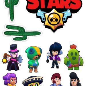 Tortenaufleger Brawl Stars Tortendeko Set 5