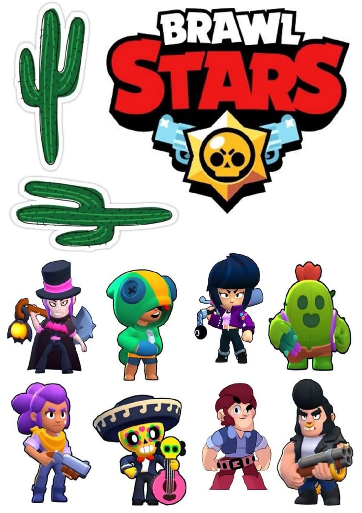 Tortenaufleger Brawl Stars Tortendeko Set 5 – Bild 1