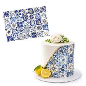 Tortenband Fliesenmuster Tortenaufleger Fliesenmuster