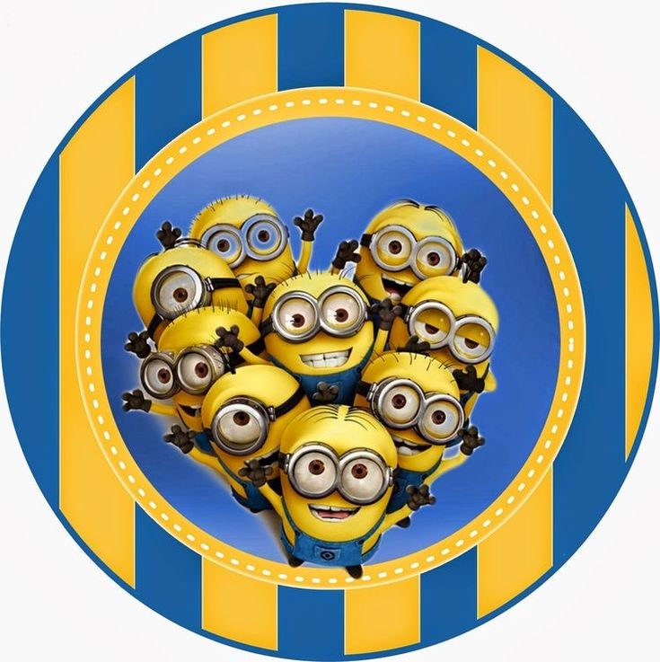 Tortenaufleger Minions Tortendekoration Personalisierbar Motiv 5 – Bild 1