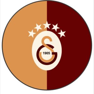 Galatasaray Istanbul Tortenaufleger – essbare Tortendekoration