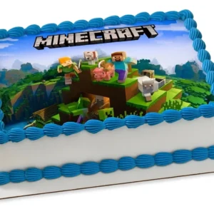 Tortenaufleger Minecraft Eckig – Bild 2