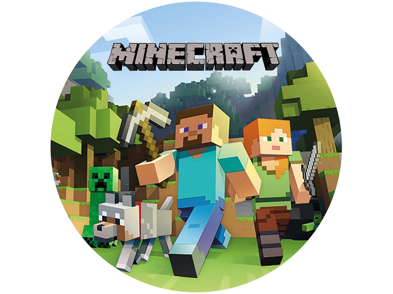 Tortenaufleger Minecraft Motiv 2 – Bild 1