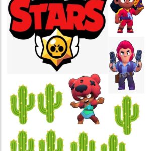 Tortenaufleger Brawl Stars Tortendeko Set
