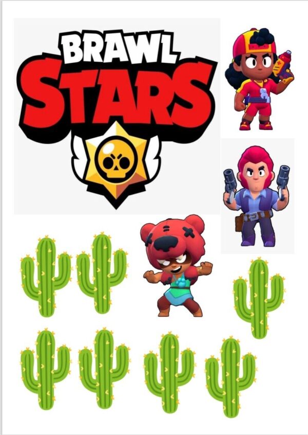Tortenaufleger Brawl Stars Tortendeko Set