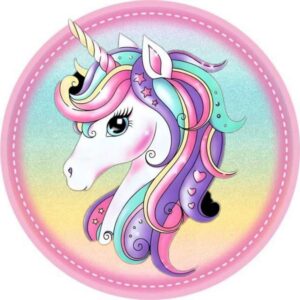 Einhorn Tortenaufleger – Unicorn Motiv 2