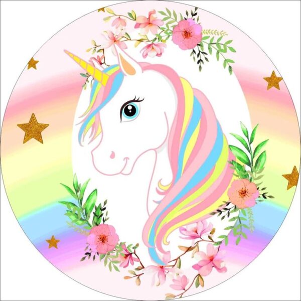 Einhorn Tortenaufleger – Unicorn Motiv 5