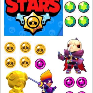 Tortenaufleger Brawl Stars Tortendeko Set 3