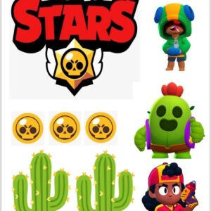 Tortenaufleger Brawl Stars Tortendeko Set 2