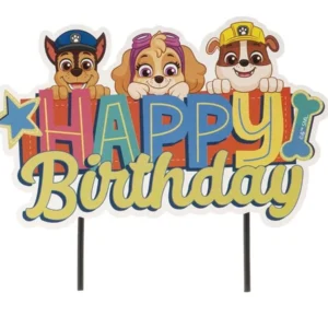 Cake Topper Paw Patrol Tortenstecker Paw Patrol Happy Birthday – Bild 1