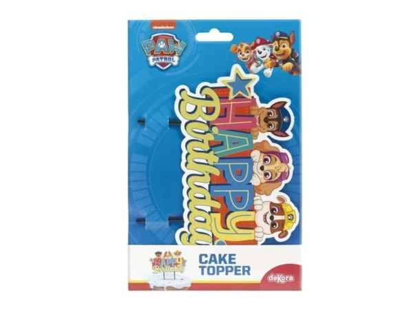 Cake Topper Paw Patrol Tortenstecker Paw Patrol Happy Birthday