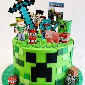 Minecraft Tortenaufleger Tortendeko Set 1 Minecraft – Bild 2