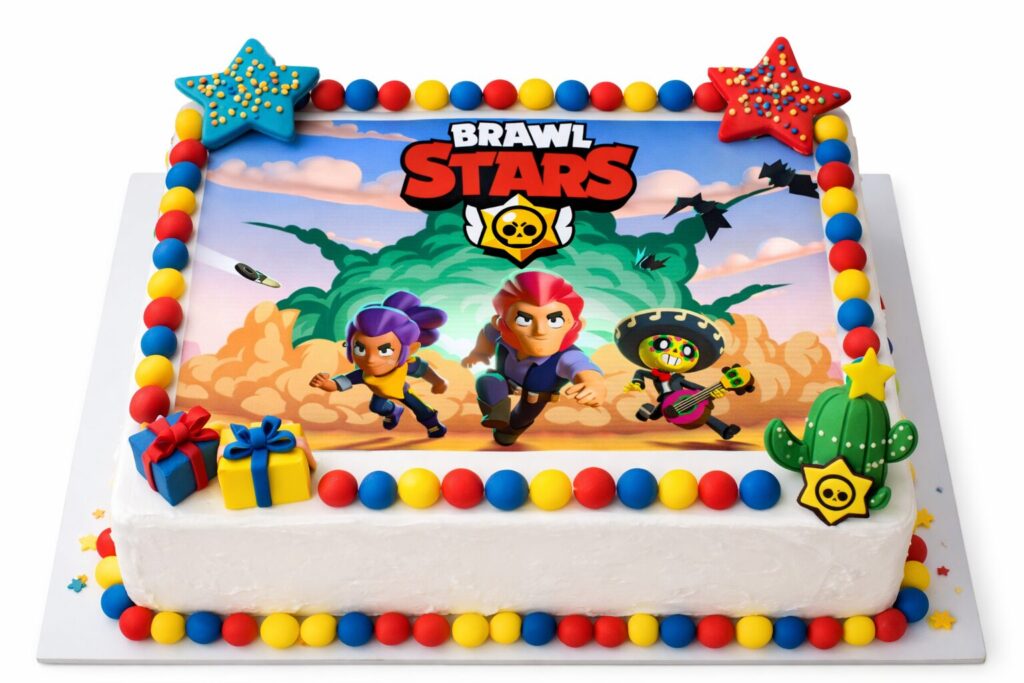 Tortenaufleger mit Brawl Stars-Motiv
