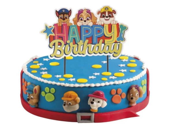 Cake Topper Paw Patrol Tortenstecker Paw Patrol Happy Birthday