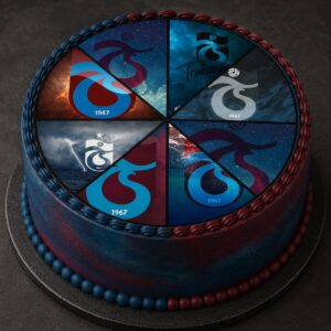 Trabzonspor Tortenaufleger – essbare Tortendekoration Trabzon – Bild 2