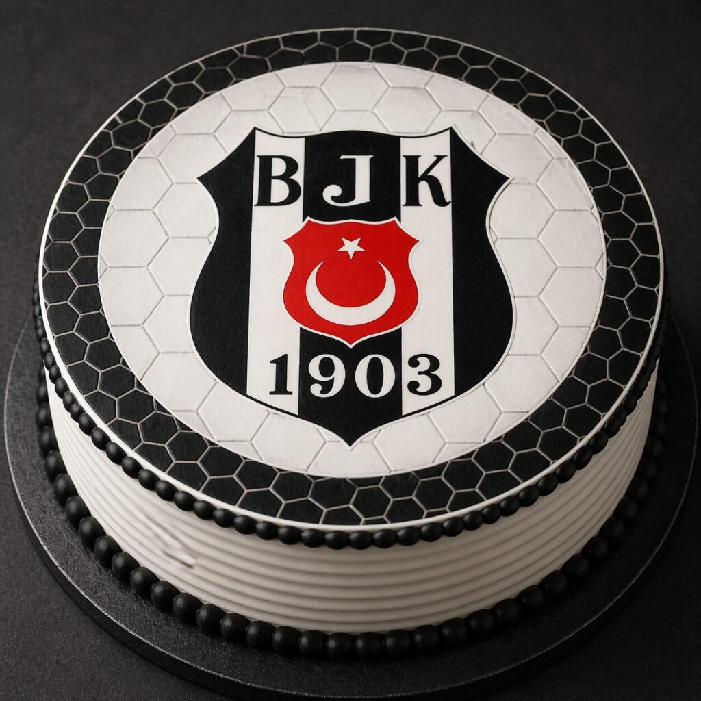 Runder Tortenaufleger mit Beşiktaş-Motiv, 1903