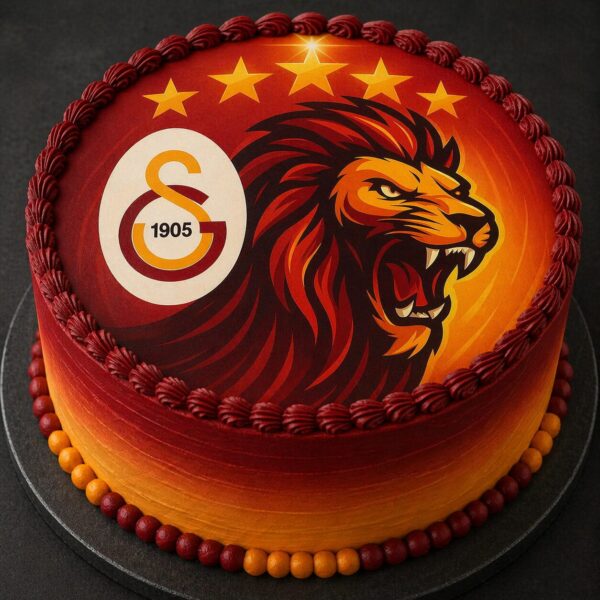 Galatasaray Istanbul Tortenaufleger – essbare Tortendekoration Motiv 2