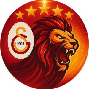Galatasaray Istanbul Tortenaufleger – essbare Tortendekoration Motiv 2 – Bild 1