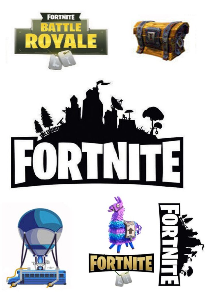Tortenaufleger mit Fortnite-Motiv