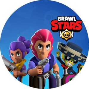 Brawl Stars Tortenaufleger rund – essbar aus Fondantpapier Motiv 3
