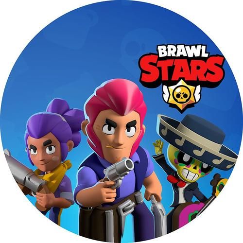 Brawl Stars Tortenaufleger rund – essbar aus Fondantpapier Motiv 3