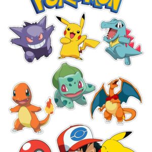 Tortenaufleger mit Pokémon-Motiv und Pokéball
