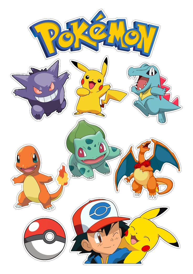 Tortenaufleger mit Pokémon-Motiv und Pokéball
