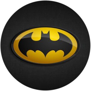Runder Tortenaufleger mit Batman-Motiv