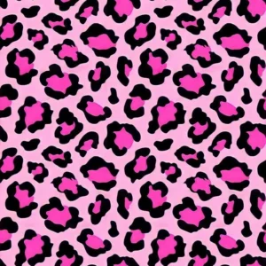 Tortenaufleger mit pink-schwarzem Leopardenmuster