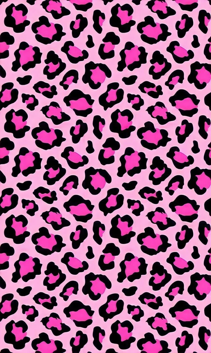 Tortenaufleger mit pink-schwarzem Leopardenmuster
