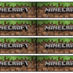 Muffinaufleger Minecraft-Motiv, 8 Stück